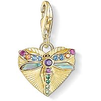 Thomas Sabo - Colgantes de Libélula, Dije Dorado de Corazón con