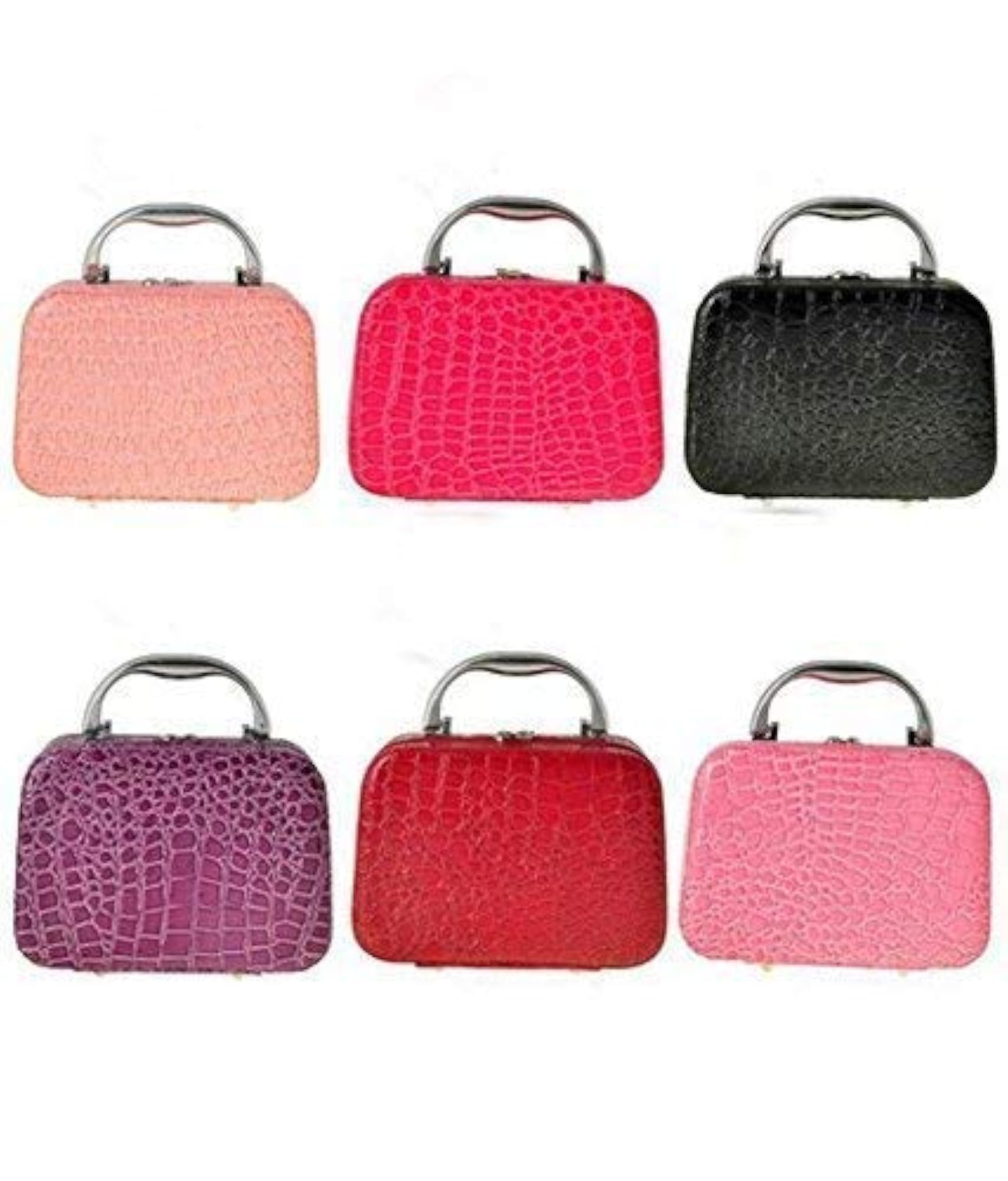 Vintage-Style Pink Vanity Makeup Bag, Portable Organizer
