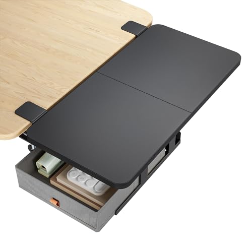 PEGZONE Desk Extender Tray, 24" x 12" Clamp On Desk