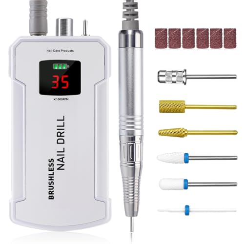 Máquina Profesional de Taladro para Uñas Inalámbrica Recargable miniatura 1