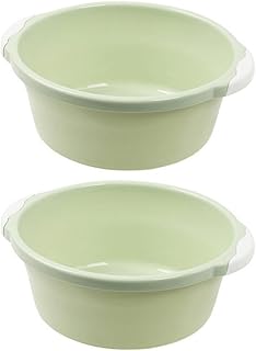 Cabilock Bucket Washing Basins 2pcs Plastic Bathroom Large Foot Simple Basin Wash Home Green Size Household Classical Wash Basin Plastic Tub Foot Soak Tub Foot Soak Tub Foot Soak Tub Foot Soak Tub