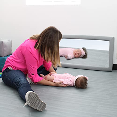 Miroir mural sensoriel FDP SoftScape 13289-GY gris pour bébé - 4
