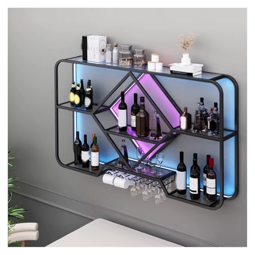 Présentoir de rangement flottant pour verres à vin de qualité supérieure