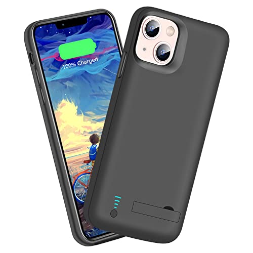 Sitong [Upgraded Battery Case for iPhone 12 mini & iPhone 13 mini 4000mAh Rechargeable Extended Battery Charging/Charger Case Add 100% Extra Juice (5.4 Inches) Black