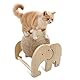 HYSHLC Katzenspielzeug Ball Sisal, cat Scratching Ball, Kratzbaum, Kratzball, Sisalball Groß, Spielplatz und Stativ, sisal Ball Katze für Hunde Kätzchen Katzen(Elefantenständer)