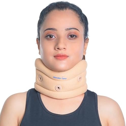 Wonder Care Soft Cervical Collar Adjustable Collar Neck Support Brace Neck Support Soft Neck Collar Neck Brace for Neck Pain and Support for Women & Men-L