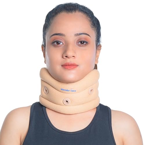 Wonder Care Soft Cervical Collar Adjustable Collar Neck Support Brace Neck Support Soft Neck Collar Neck Brace for Neck Pain and Support for Women & Men-L