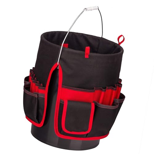Porte-outils multifonction seau avec poches pour atelier