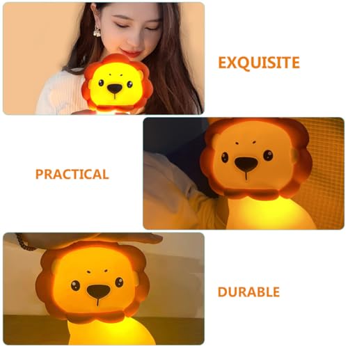 Veilleuse nuit compacte lion silicone chambre bébé - 7