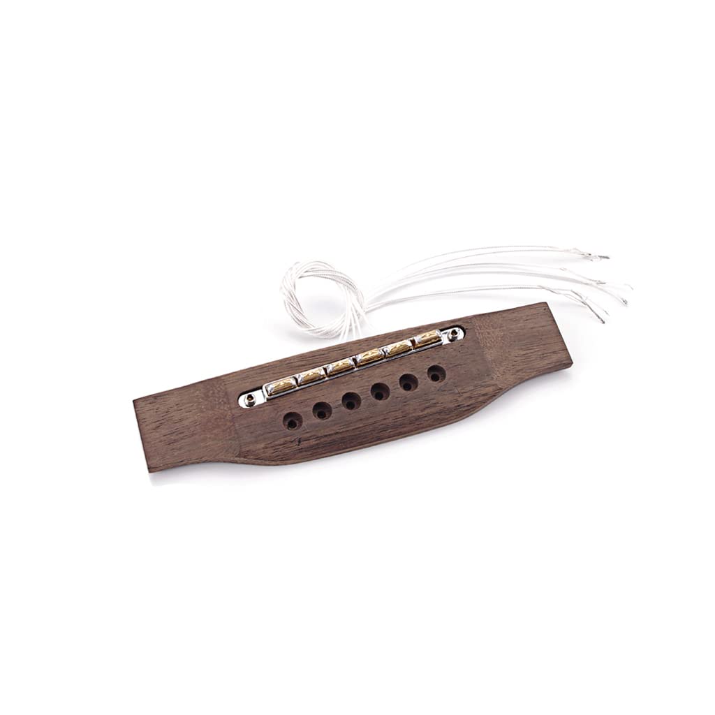 Mostek gitarowy Alnicov Rosewood z wkładką Piezo Bridge Pickup do gitary akustycznej Części zamienne
