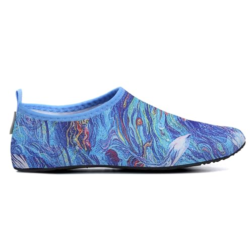 Image of WateLves Womens and Mens Kids Water Shoes Barefoot Quick-Dry Aqua Socks for Beach Swim Surf Yoga Exercise