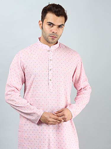 Image of Uri and MacKenzie Mens Cotton Woven Casual Kurta Pajama set