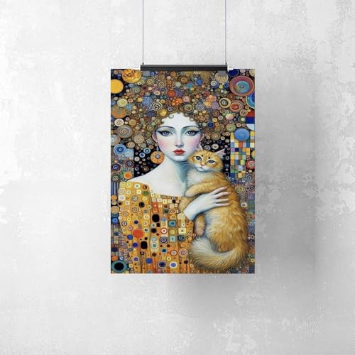 Poster Gustav Style 8 toile décoration murale chambre bureau 40x60cm