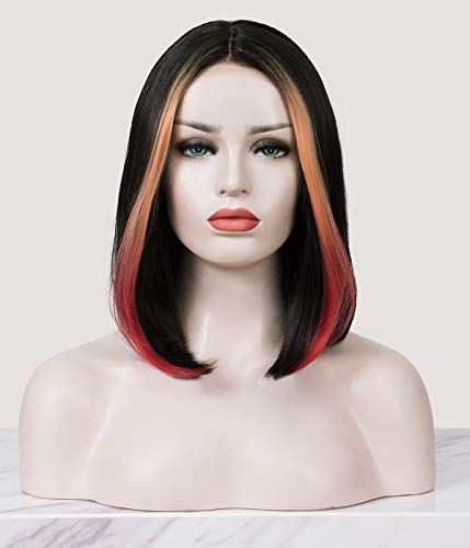 Uniwigs sunset peak synthetic lace front wig,face frami…