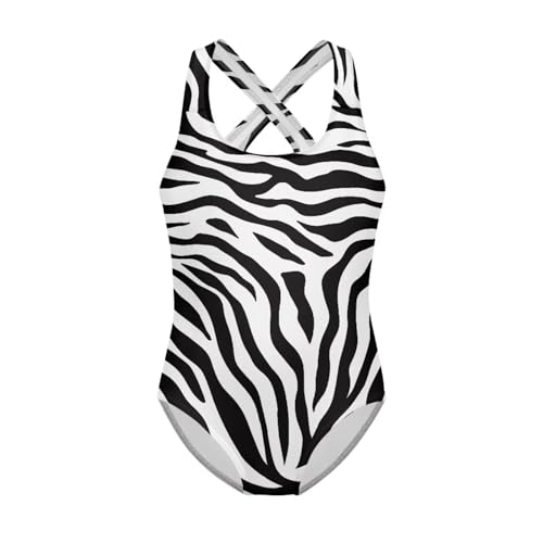 Image of Girls One Piece Swimsuit Teens Cross Back Summer Beach Wear for 5-14Y