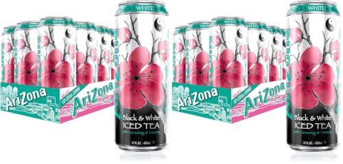 Image of AriZona Black and White Tea - Big Can, 22 Fl Oz (24 Pack)