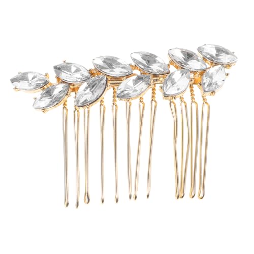 MUSISALY ウェディング ヘア コーム サイド コーム ブライダル ヘッドピース 花嫁 ヘアアクセサリー 結婚式 用 ヘアクリップ 装飾 女性 用 パーティー デザイン