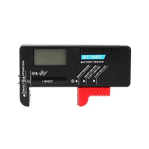 Digital Battery Tester Volt Checker för 9V 1.5V knappcell Universal Uppladdningsbara AAA AA C D Batteri testanordning