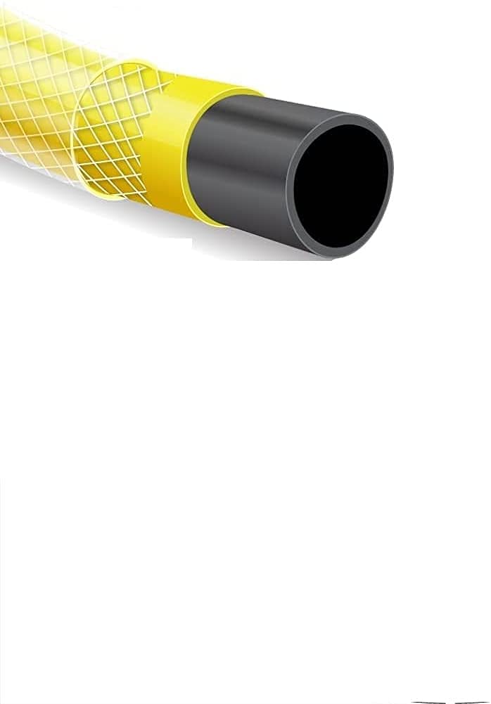 Alltech Garden Hose Water Italian Standard Flexible 1/2" inch x 50 meter 9kg Weight 4 Layered Heavy Duty Commercial Home Radial Braided Reinforced Car Gardening Cleaning Weather Resistant