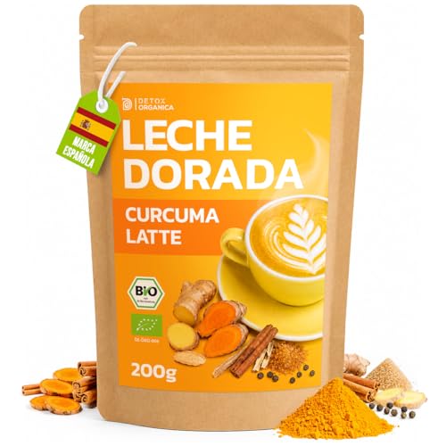 Detox Organica Cúrcuma Latte BIO 200 g | Golden Milk Orgánico de Especias