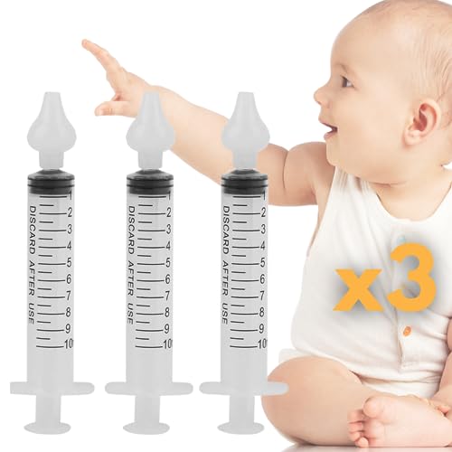 Vidaprime PACK 3 Jeringuilla Lavado Nasal Bebe y Adultos - Sacamocos Bebe Jeringa Mocos Bebe - Jeringa Nasal para Bebé - Aspirador Nasal para bebe - Jeringa Lavado Nasal bebe - SACA MOCOS PARA BEBES