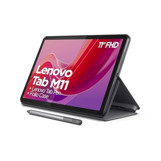 Lenovo Tab M11 - Tablet de 11" (MediaTek Helio G88, 8GB RAM, 128GB Ampliables hasta 1 TB, 4 Altavoces, WiFi, Bluetooth, Android 13) Gris Luna - Incluye Funda y Tab Pen