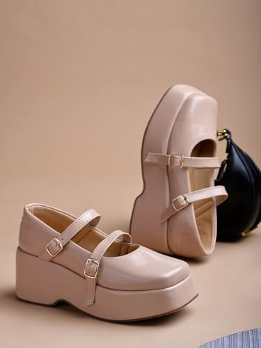 Image of Shoetopia Women Buckle Pump Heels