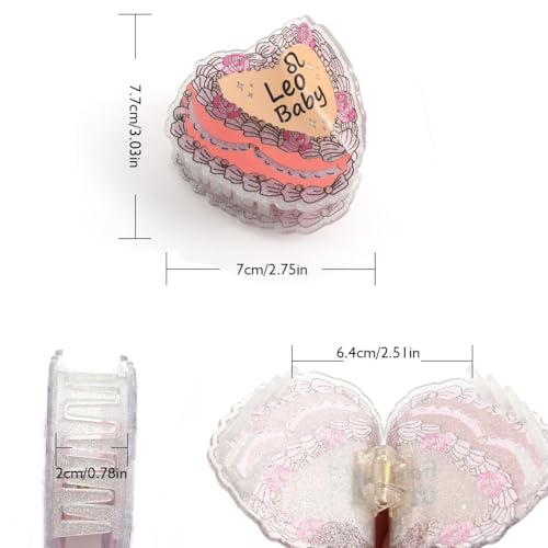 Leo Baby Hair Claw, Personalized Acetate Hair Clip, 7cm/2.75in, Pink and White
