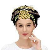 ♥ Gorros elásticos ajustables – Cordones elásticos y cierre de cordón para un fácil ajuste. Puedes ajustar fácilmente la tensión del sombrero para adaptarse a tu forma de cabeza y estilo de pelo. No importa cuánto largo y grueso sea tu cabello, este sombrero puede cubrirlo completamente. Diseño de vendaje que se puede ajustar libremente como todos los tipos de cabeza y tipos de cabello de hombres y mujeres en la industria diferente.
