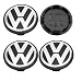 4 unidades Original Volkswagen Golf Passat Touran 3b7601171 Buje Tapa para llantas...