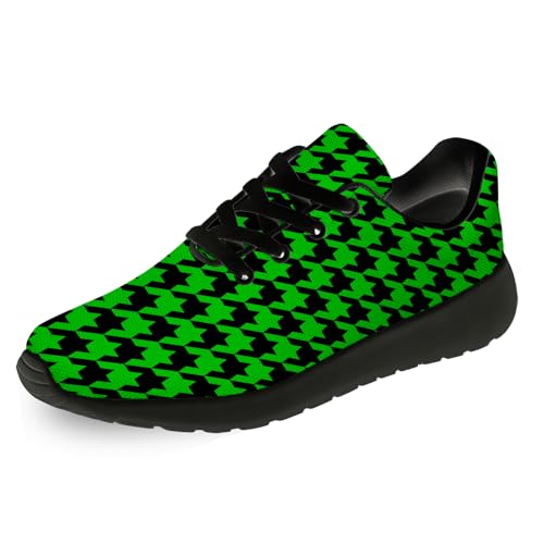 Houndstooth Shoes for Women Men Tennis Walking Running Shoes Lightweight Comfortable Sneakers Gifts for Men Women