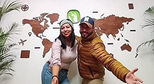 Miniatura 4 de Gift Mexico - Mapa de viaje mundial de madera para decoración de paredes - Decoración para su hogar única y original - Ideas de regalos para los