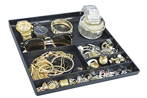 Organizador De Gaveta Preto Com Divisoes - 01 Unidade, Dello, 3004.P.0012, Preto