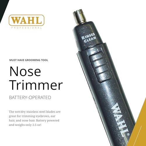 image for Wahl Professional Nose Trimmer Cordless Battery Operated Stainless Ste