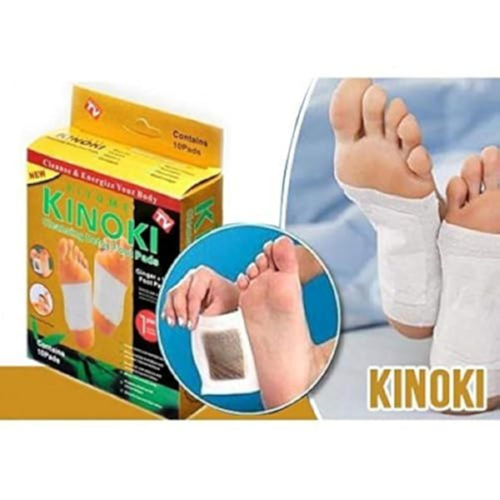 Natural Cleansing Detox Foot Pads, 5 Pairs