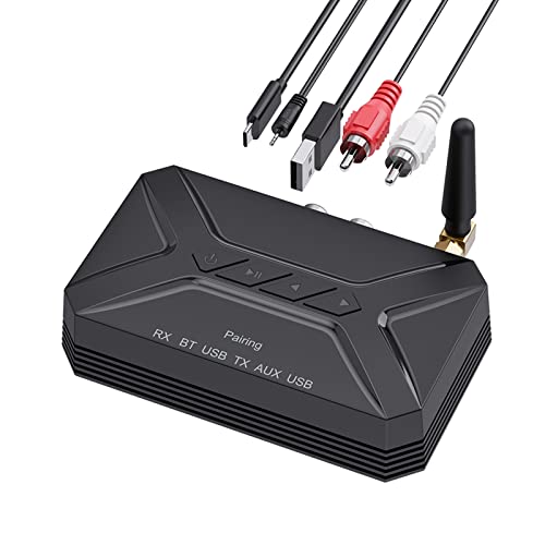 Bluetooth Audio Adapter, 3 in 1 Bluetooth Wireless Bluetooth Receiver, Bluetooth 5.0 Receiver Transmitter for Smart Phones, Tablets and Home Music Streaming Stereo System