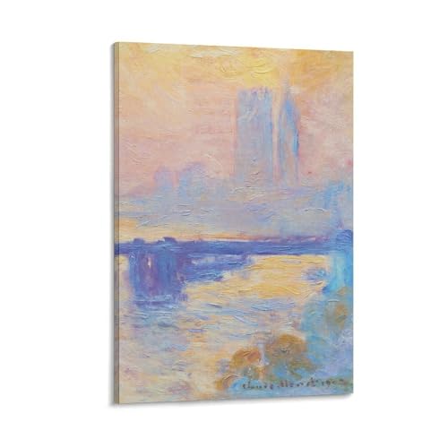 �N���[�h�E���l�u����c�����A�V���t�H�j�[�E�I�u�E�U�E���[�Y�v�|�X�^�[ �E�H�[���A�[�g �������� �G�� �x�b�h���[�� ���r���O �ǂ̊G20x30inch(50x75cm)