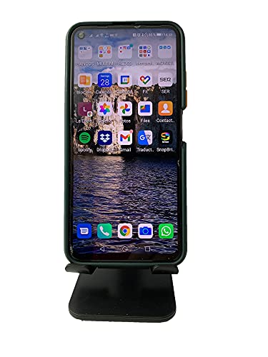 Soporte para móvil Universal. Atril de Mesa para móvil Estable y Seguro. Base para Sujetar movil iPhone, Smartphone, Huawei (1 Unidad Negra) Cover