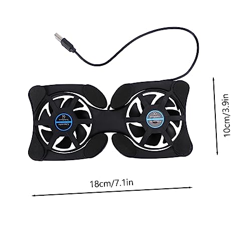 Base enfriadora portátil para notebook plegable con ventiladores USB miniatura 2