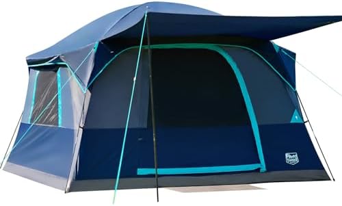 Timber Ridge 6 Person Cabin Tent, Vertical Walls for More Standin...