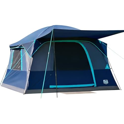 Timber Ridge 6 Person Cabin Tent, Vertical Walls for More Standing Room