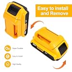 6 Pack Battery Holder for Dewalt 20V Battery Mounts Dock Holder Fit for DCB200 DCB201 DCB202 DCB203 DCB204(w/24 Screws, No Battery) (6 Pack) - Image 5