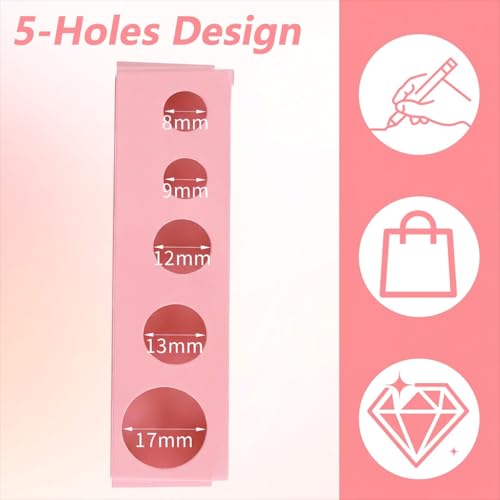 5-Loch-Kosmetik-Bleistiftspitzer, 5 Hole Kajal Spitzer Makeup Sharpener Anspitzer Sharpener For Soft Liner für Unterwegs Augenbrauenstift Lippenkonturenstift Eyeliner Präzisionsklingen Handlich, Rosa