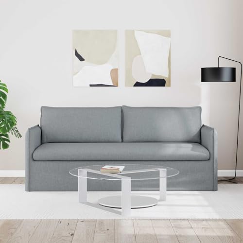 Sofá de 3 plazas ergonómico con funda extraíble lavable y marco de metal resistente 196 cm 5
