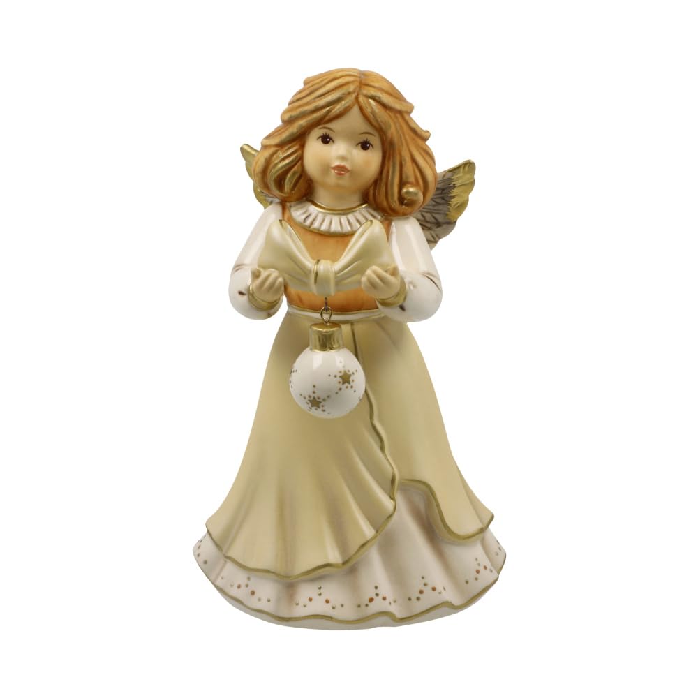Goebel Angel Figurine My Most Beautiful Christmas Bauble Champagne Heaven Messenger Christmas