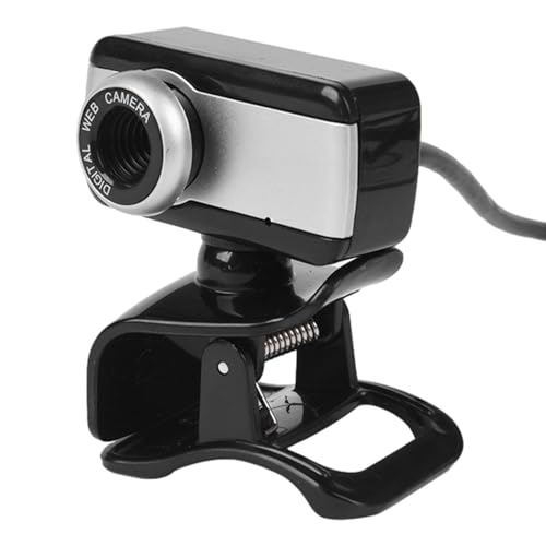 Webcam Con Microfono - Fotocamera Per Computer USB, Web Cam Regolabile | Camera Desktop Ad Alta Definizione, Videoregistratore Automatico Con Microfono Integrato, Rotazione A 360 Gradi Per Lo Streamin