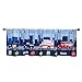 EVERYDAY KIDS First Responder Hero Themed 60x15” Window Valance for Toddler, Baby and Young Boys Bedrooms Window Décor Treatment with Firetruck, Tow Truck, Police Car and Ambulance