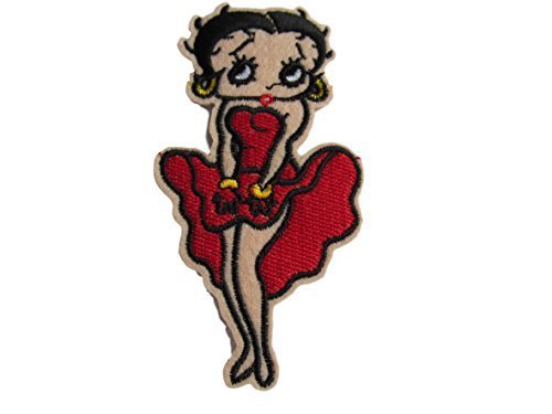 Fat-catz-copy-catz Betty Boop in Marilyn Monroe Pose Iron/Sew On Embroidered Patch Art & Craft