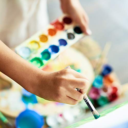 Outus 6 Pieces Wooden Stencil Brushes Pure Natural Stencil Brushes Painting Bristle Brushes For Acrylic Oil Watercolor Art Painting Stencil Project Diy Crafts, 3 Sizes #TOP6