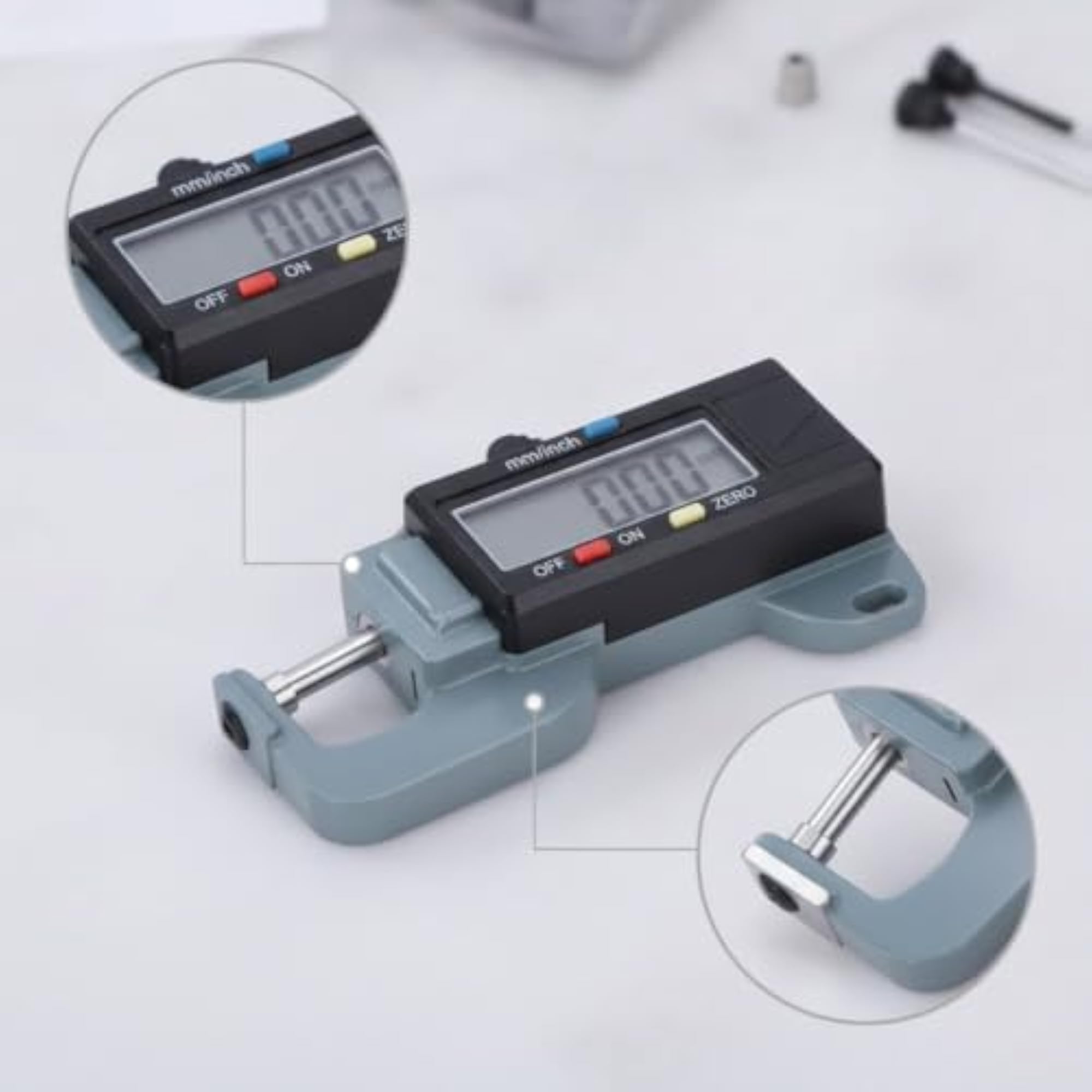 Horizontal Thickness Gauge with LCD Display